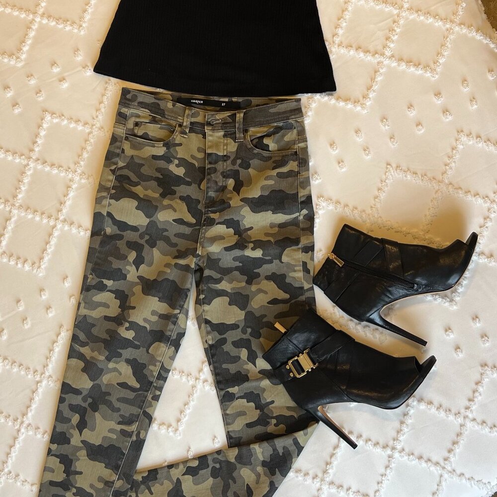 Harper Camouflage Stretch Skinny Denim Jeans SIZE 27